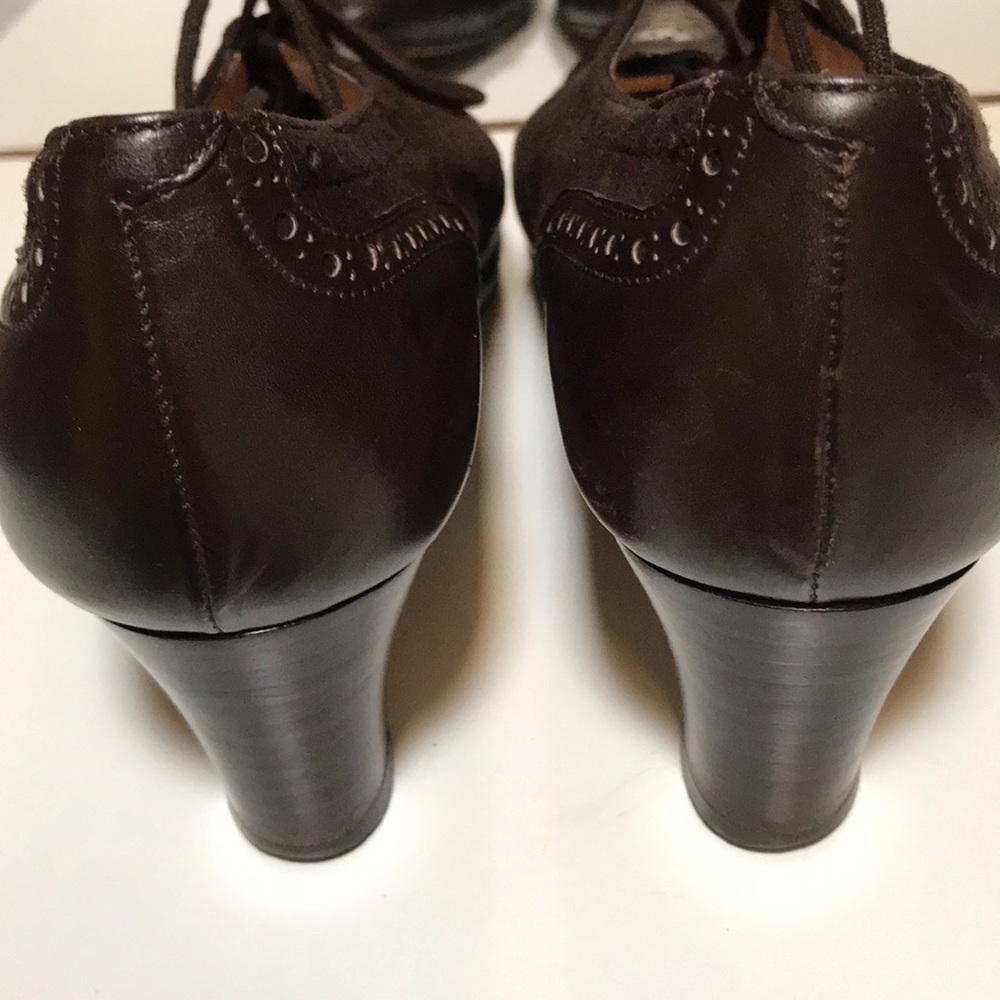 Vintage Manolo Blahnik Deep Brown Suede & Leather - Picture 5 of 14